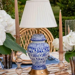 Mrs. Alice Chinoiserie Rechargeable Lamp< Rechargeable Table Lamps | Lamp Stands