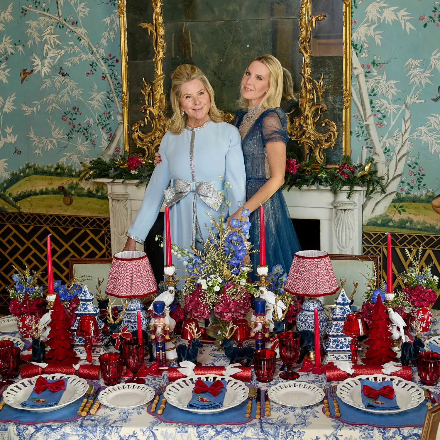 Mrs. Alice Chinoiserie Rechargeable Lamp< Rechargeable Table Lamps | Lamp Stands