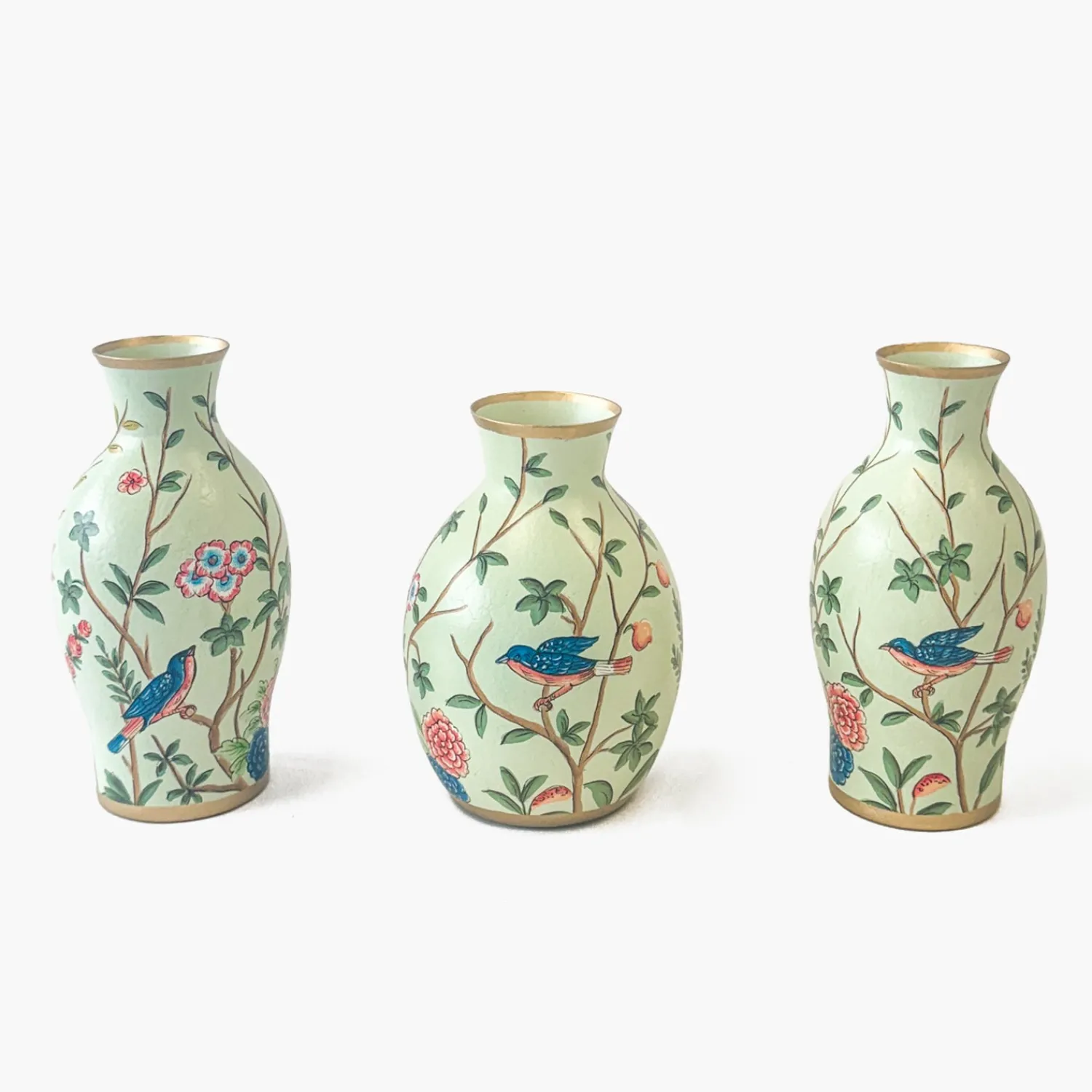 Mrs. Alice Chinoiserie Tole Bud Vases (Set of 3)< Vases | Vases & Planters