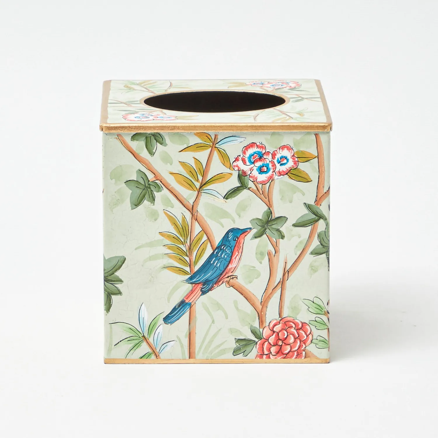 Mrs. Alice Chinoiserie Tole Tissue Box< For Her | For The Homemaker