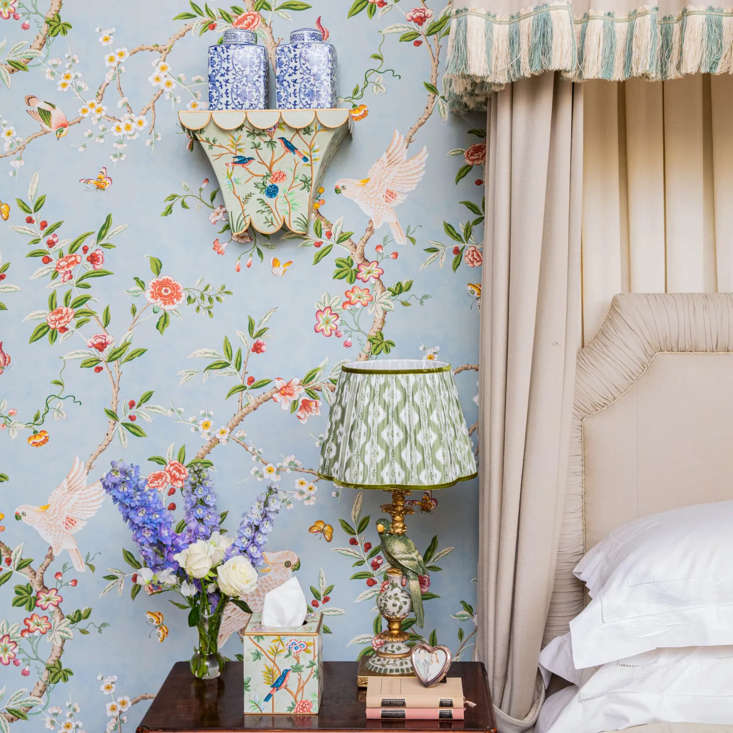 Mrs. Alice Chinoiserie Tole Tissue Box< For Her | For The Homemaker