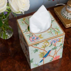 Mrs. Alice Chinoiserie Tole Tissue Box< For Her | For The Homemaker