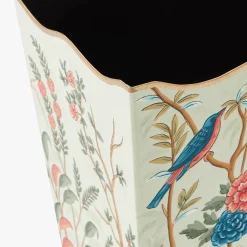 Mrs. Alice Chinoiserie Tole Waste Paper Bin< For Her | For The Homemaker