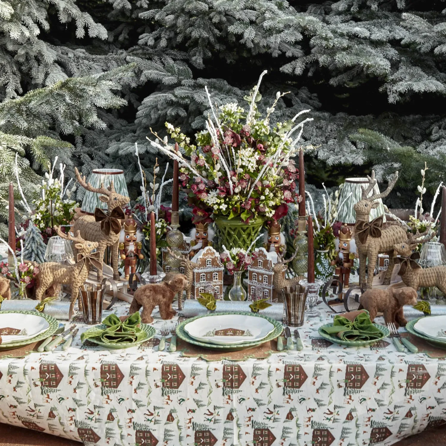 Mrs. Alice Chocolate Brown & Gold Nutcracker (Pair)< Christmas Decorations