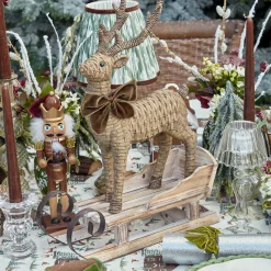 Mrs. Alice Chocolate Brown & Gold Nutcracker (Pair)< Christmas Decorations