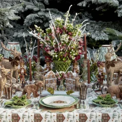 Mrs. Alice Chocolate Brown & Gold Nutcracker (Pair)< Christmas Decorations