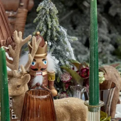 Mrs. Alice Chocolate Brown & Gold Nutcracker (Pair)< Christmas Decorations