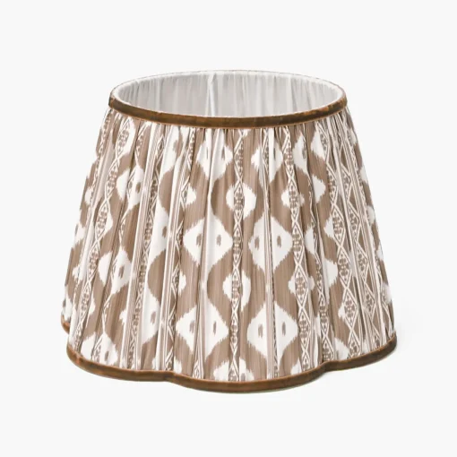 Mrs. Alice Chocolate Brown Ikat Lampshade (30cm)< Lampshades