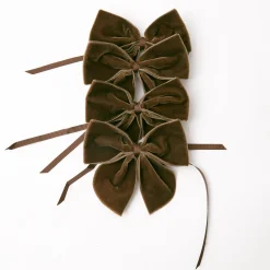 Mrs. Alice Chocolate Brown Napkin Bows (Set of 4)< Napkin Rings & Bows | Under £50