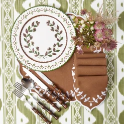 Mrs. Alice Chocolate Josephine Dinner Plates (Set of 4)< Dinner Plates | Crockery Sets