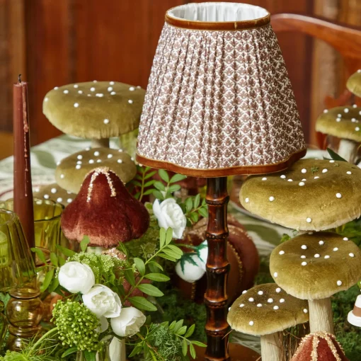 Mrs. Alice Chocolate Lotus Lampshade (18cm)< Lampshades