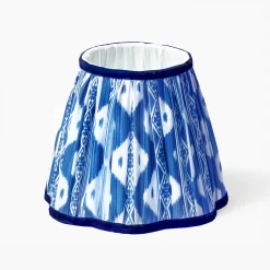Mrs. Alice Cobalt Ikat Lampshade (18cm)< Lampshades