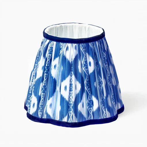 Mrs. Alice Cobalt Ikat Lampshade (18cm)< Lampshades