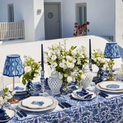 Mrs. Alice Cobalt Ikat Lampshade (18cm)< Lampshades