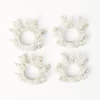 Mrs. Alice Coral Napkin Ring (Set of 4)< Napkin Rings & Bows