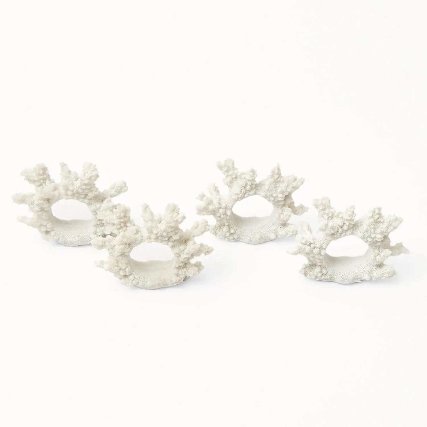 Mrs. Alice Coral Napkin Ring (Set of 4)< Napkin Rings & Bows