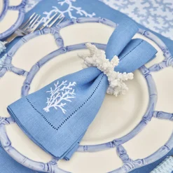 Mrs. Alice Coral Napkin Ring (Set of 4)< Napkin Rings & Bows