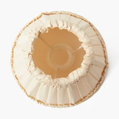 Mrs. Alice Cream Frilled Silk Lampshade (18cm)< Lampshades