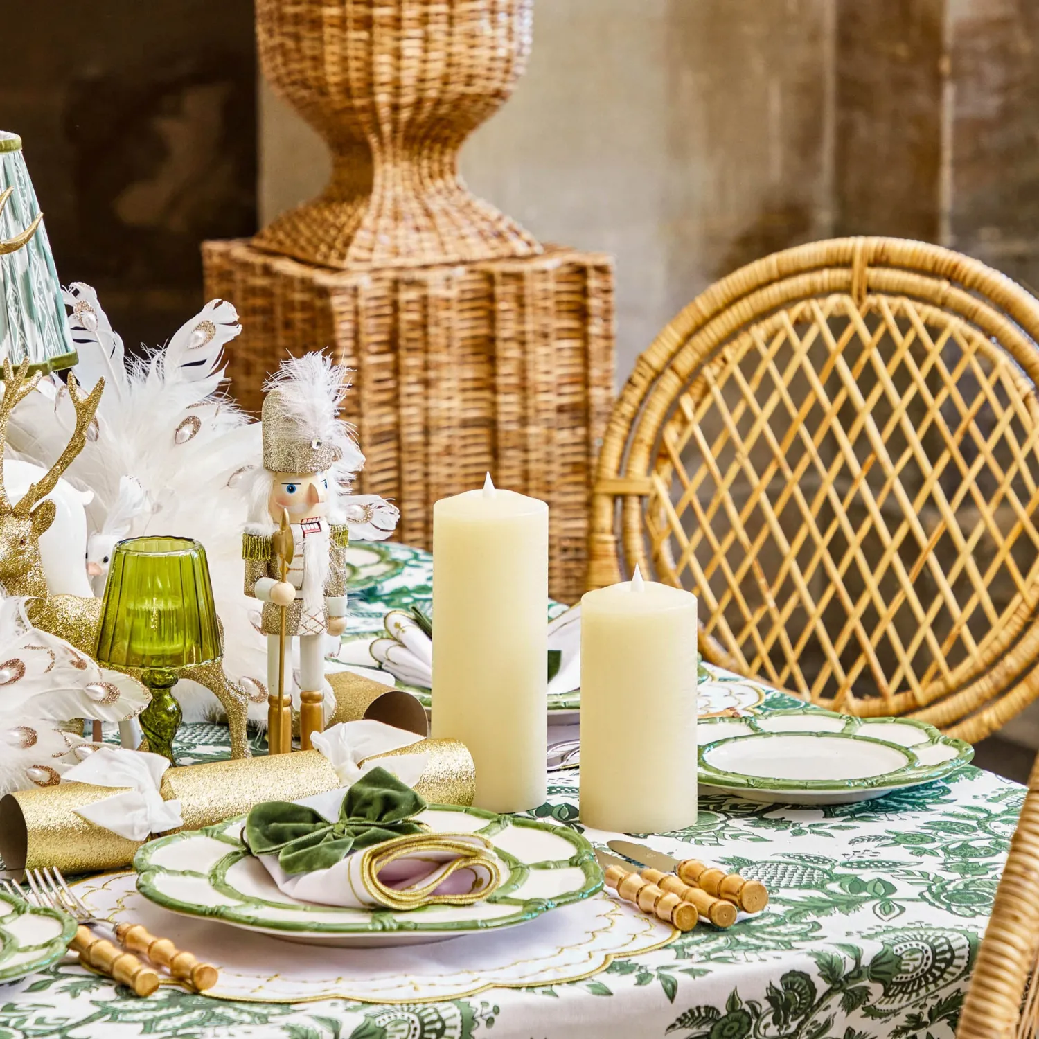 Mrs. Alice Cream LED Pillar Candle Set (Set of 4)< Candles | Candlescapes