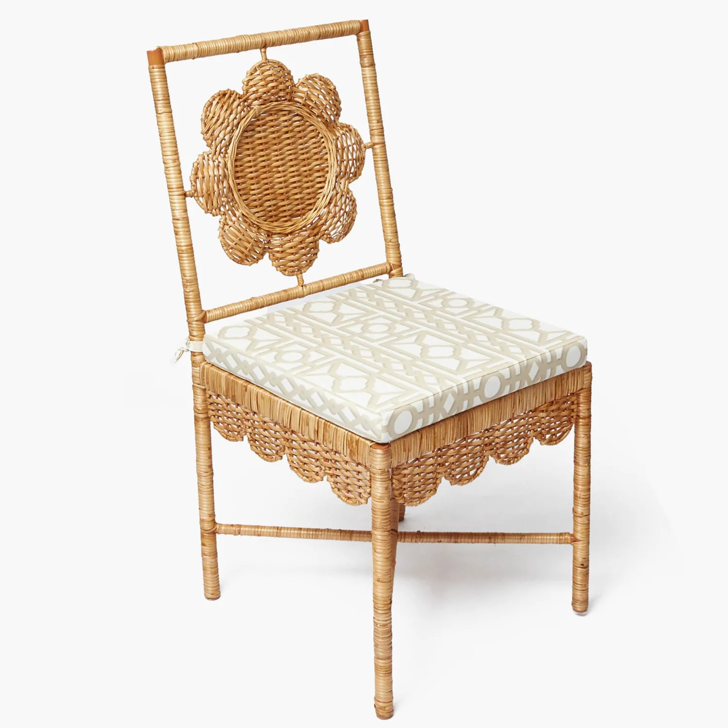 Mrs. Alice Daisy Rattan Chair with Pavilion Cushion< Furniture | Furniture
