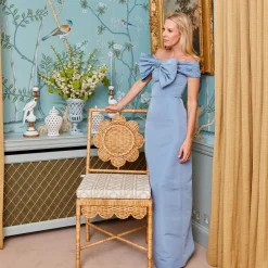 Mrs. Alice Daisy Rattan Chair with Pavilion Cushion< Furniture | Furniture