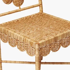 Mrs. Alice Daisy Rattan Chair with Pavilion Cushion< Furniture | Furniture