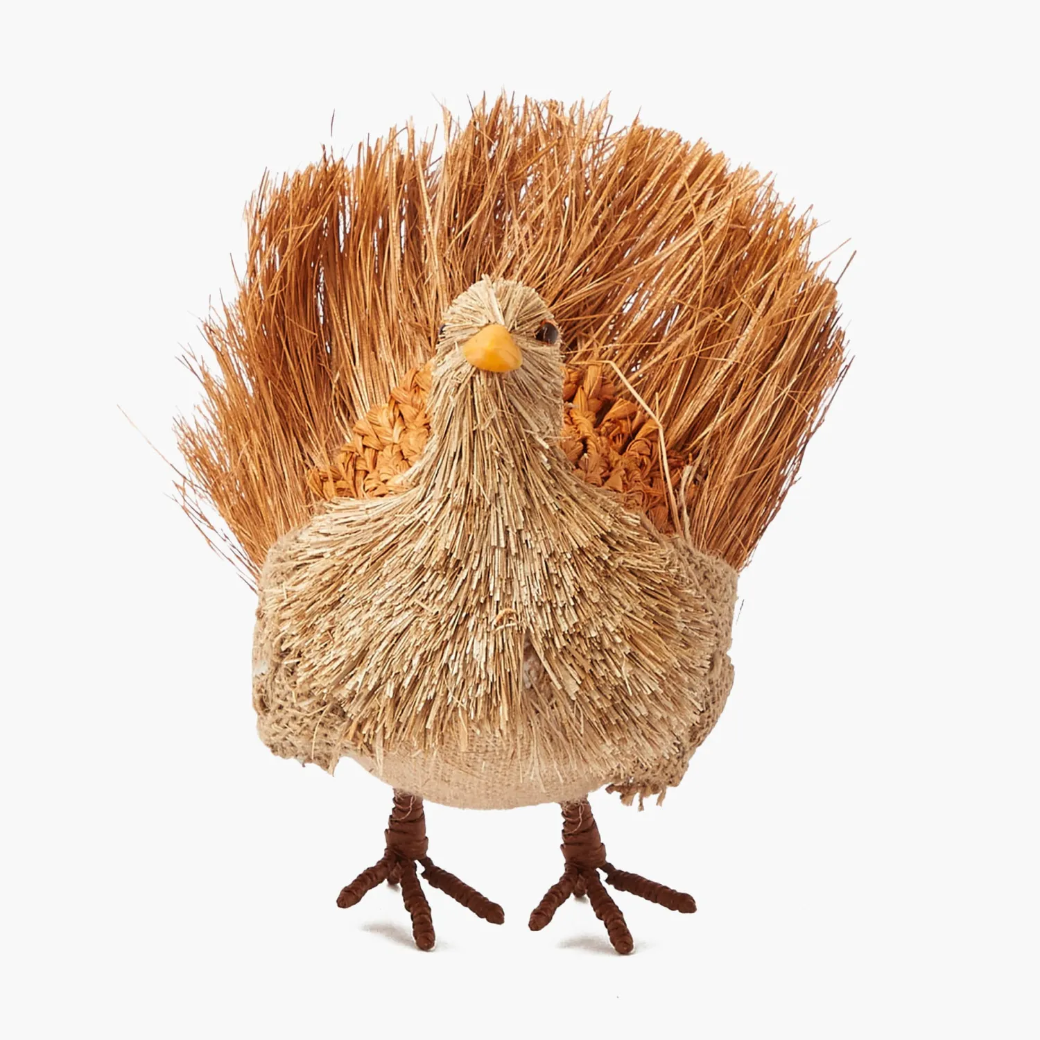 Mrs. Alice Decorative Raffia Turkey< Autumn Decorations