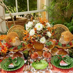 Mrs. Alice Decorative Raffia Turkey< Autumn Decorations