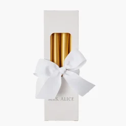 Mrs. Alice Deep Gold Candles (Set of 8)< Candles