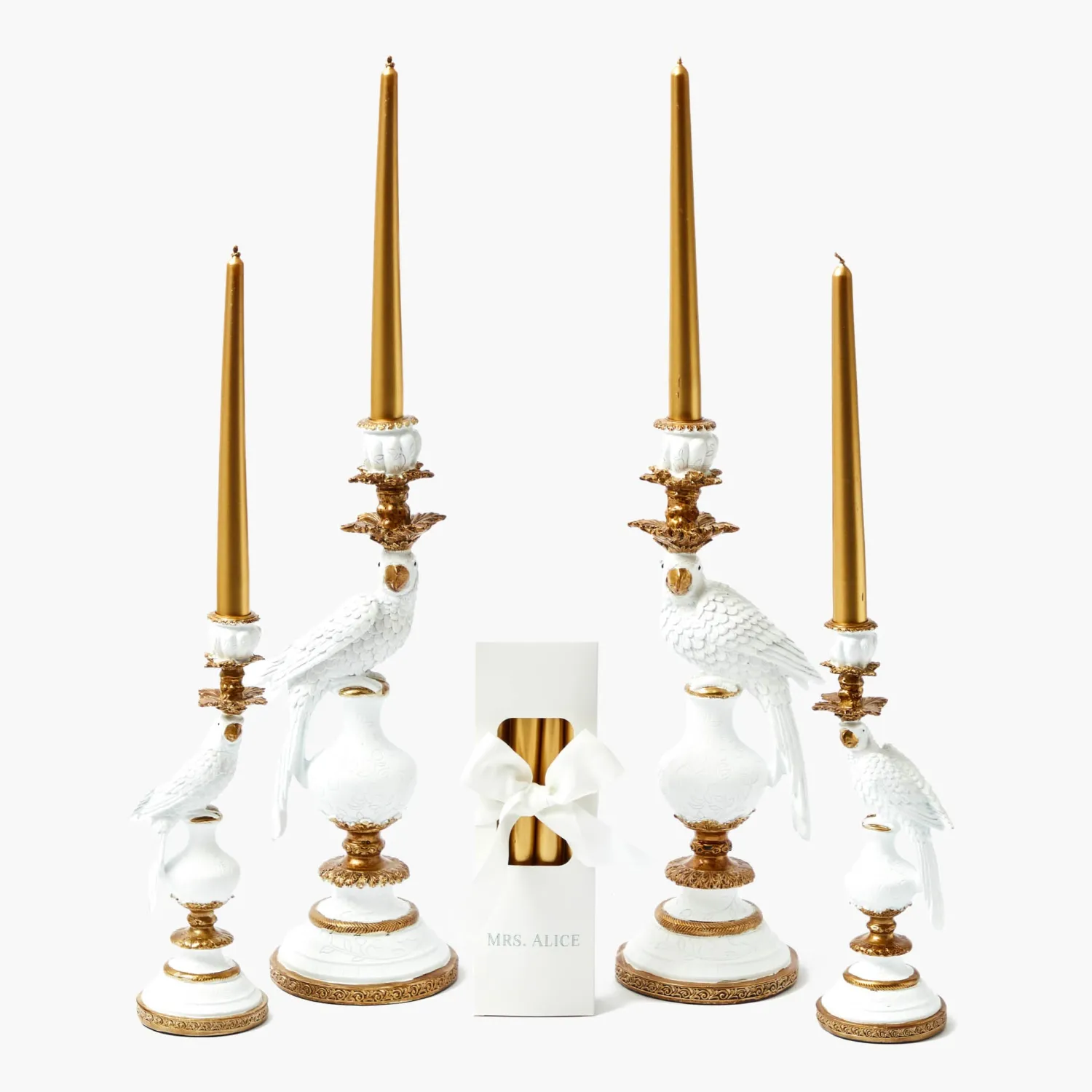 Mrs. Alice Deep Gold Candles (Set of 8)< Candles