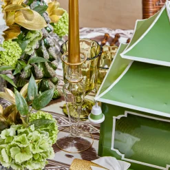 Mrs. Alice Dotty Gold Candle Holder (Pair)< Summer Candleware | Candle Holders