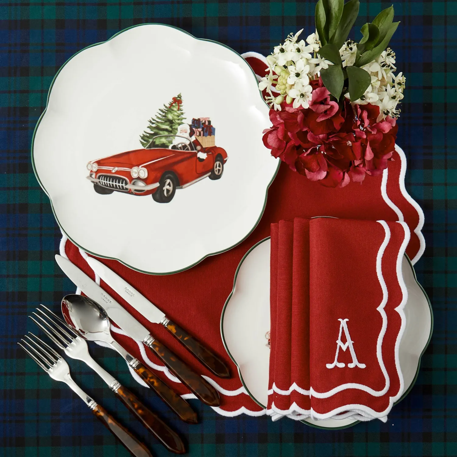 Mrs. Alice Driving Home for Christmas Dinner Plate< Dinner Plates