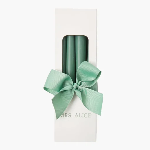 Mrs. Alice Dusty Green Candles (Set of 8)< Summer Candleware | Candles