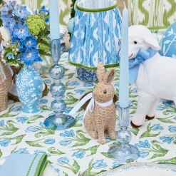 Mrs. Alice Eden Blue Candle Holder (Pair)< Summer Candleware | Candle Holders