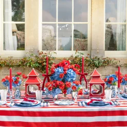 Mrs. Alice Eden Blue Candle Holder (Pair)< Summer Candleware | Candle Holders