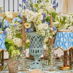 Mrs. Alice Eden Chestnut Candle Holder (Pair)< Summer Glassware | Summer Candleware