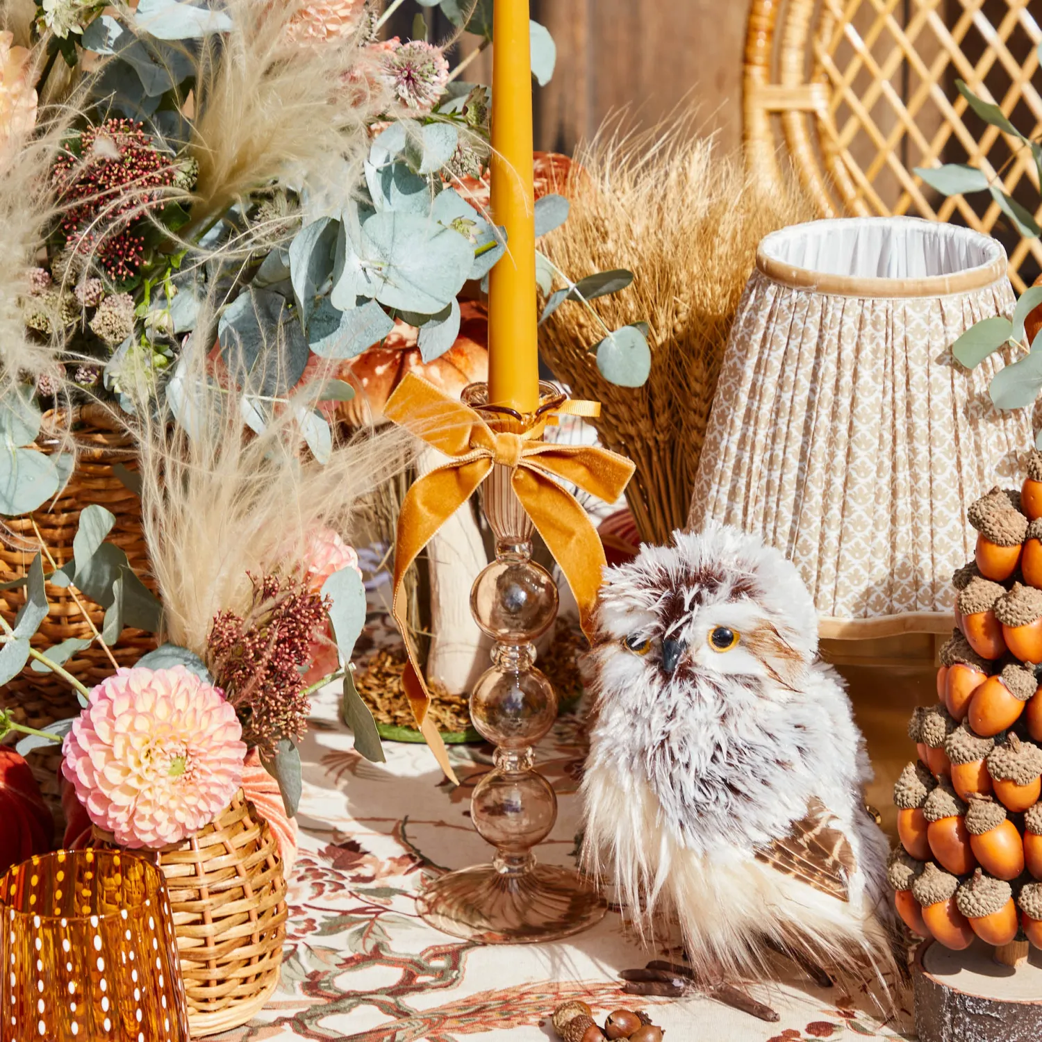 Mrs. Alice Eden Chestnut Candle Set (Mustard)< Candles | Candlescapes