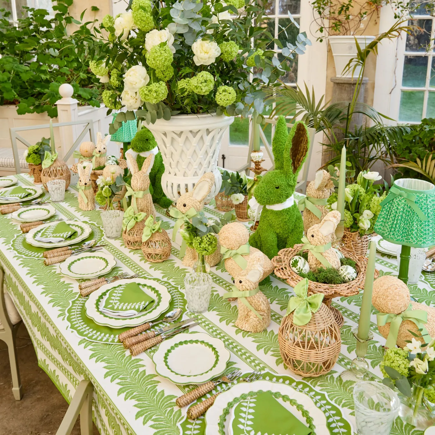 Mrs. Alice Eden Green Candle Holders (Pair)< Summer Glassware | Summer Candleware