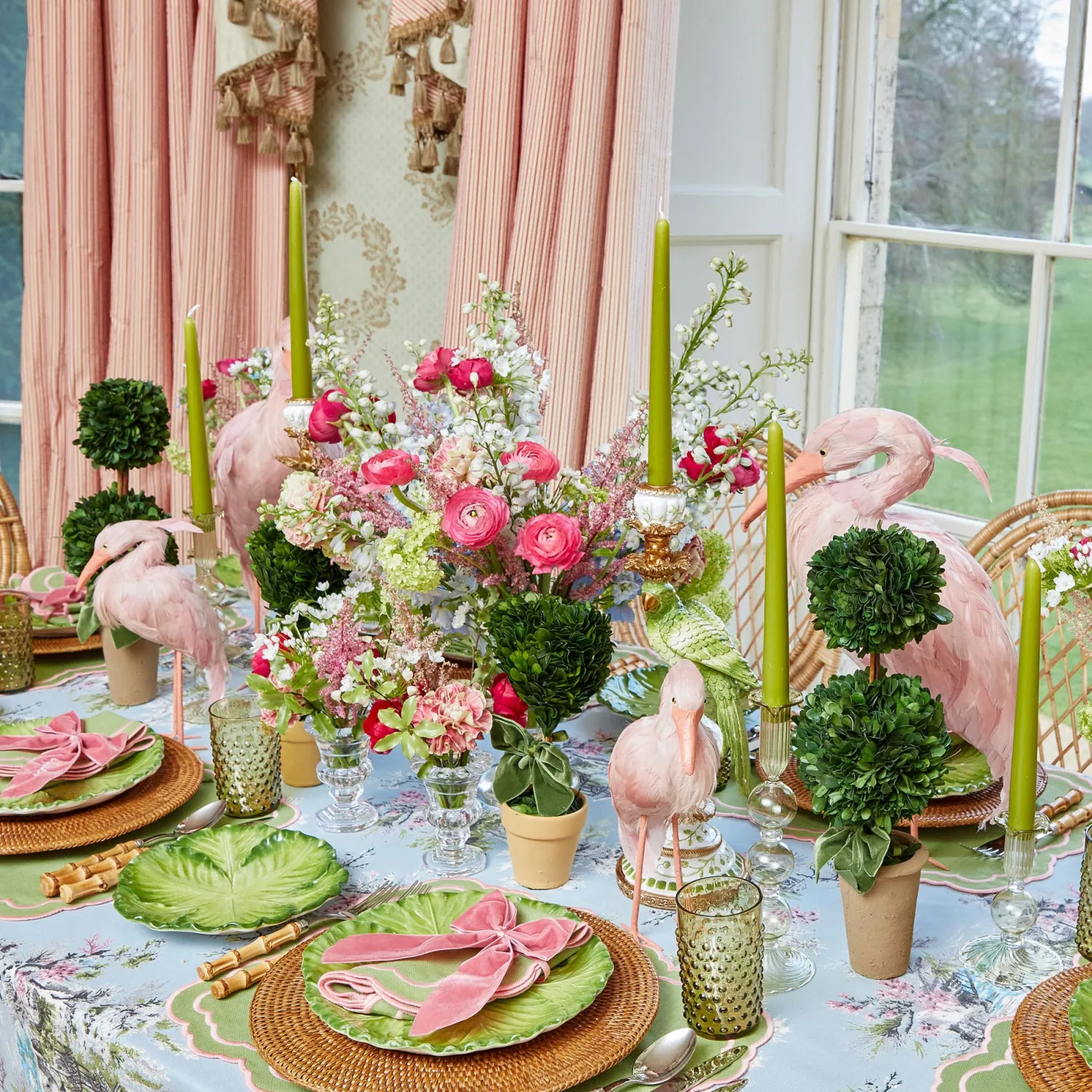 Mrs. Alice Eden Green Candle Set (Apple Green)< Candles | Candlescapes