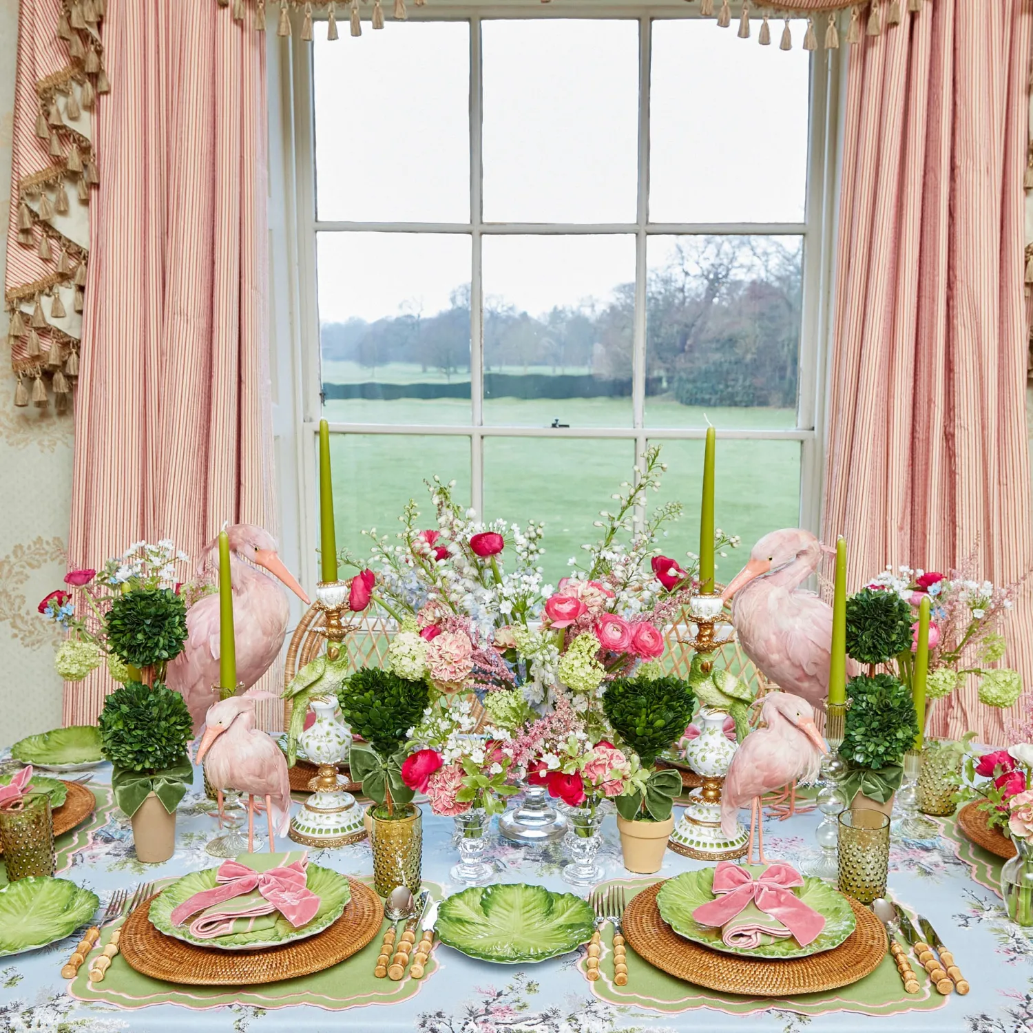 Mrs. Alice Eden Green Candle Set (Apple Green)< Candles | Candlescapes