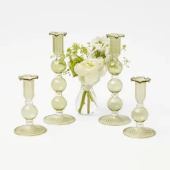 Mrs. Alice Eden Green Candle Set (Apple Green)< Candles | Candlescapes