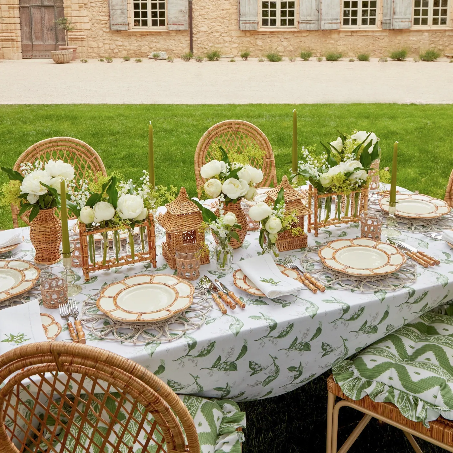 Mrs. Alice Eden Green Candle Set (Apple Green)< Candles | Candlescapes