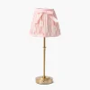 Mrs. Alice Edie Tall Rechargeable Lamp with Pink Ikat Bow Shade (18cm)< Rechargeable Table Lamps | For Her
