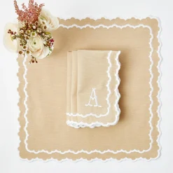Mrs. Alice Edith Sand Napkins (Set of 4)< Napkins | Mrs. Alice Monogram