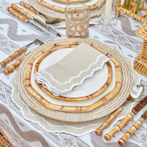 Mrs. Alice Edith Sand Napkins (Set of 4)< Napkins | Mrs. Alice Monogram