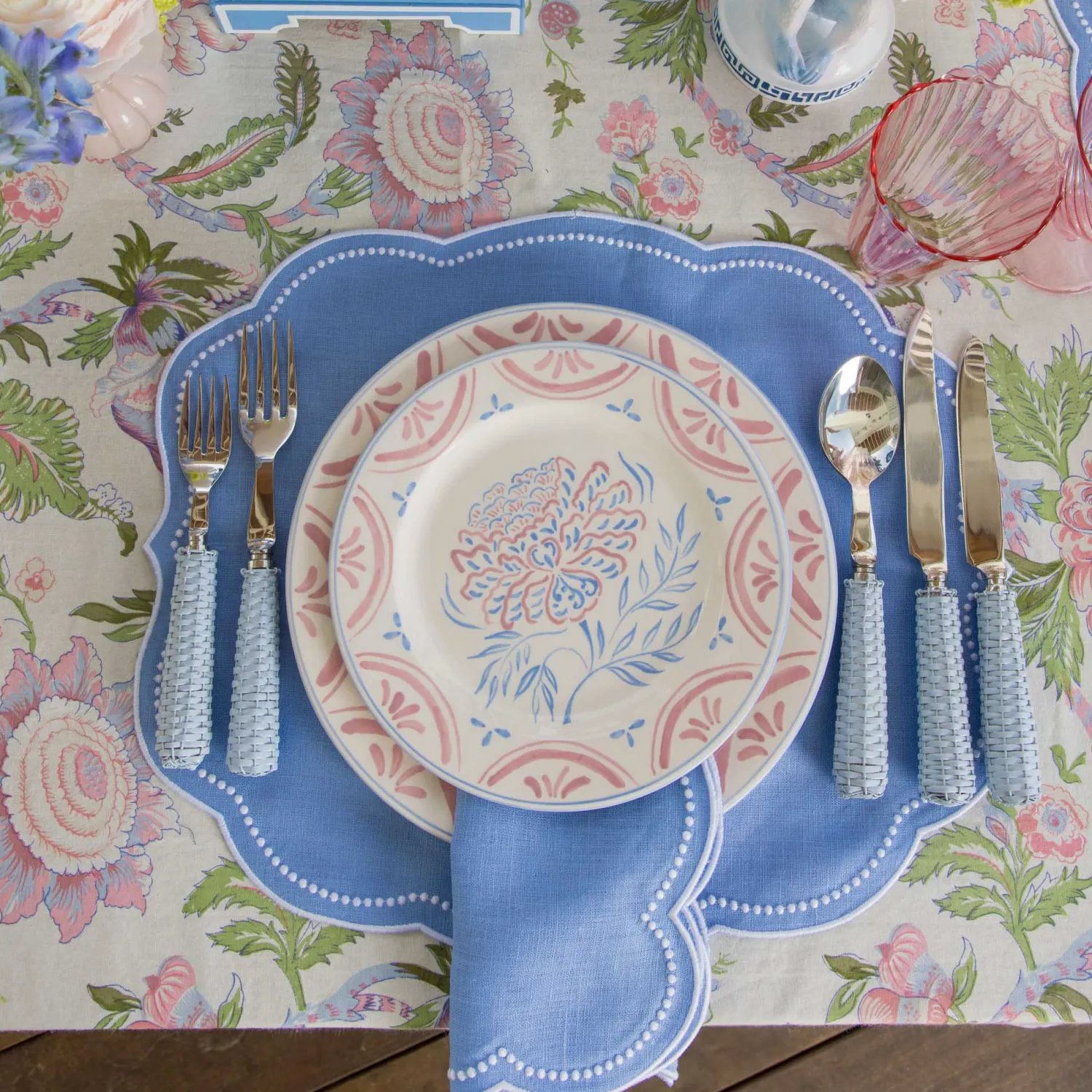 Mrs. Alice Eliza Floral Dinner & Starter Plates (Set of 8)< Summer Crockery | Crockery Sets