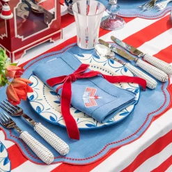 Mrs. Alice Elizabeth Blue Garland Dinner & Starter Plates (Set of 8)< Crockery Sets