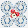 Mrs. Alice Elizabeth Blue Garland Starter Plates (Set of 4)< Starter Plates | Crockery Sets