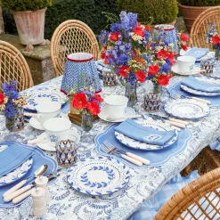 Mrs. Alice Elizabeth Blue Garland Starter Plates (Set of 4)< Starter Plates | Crockery Sets