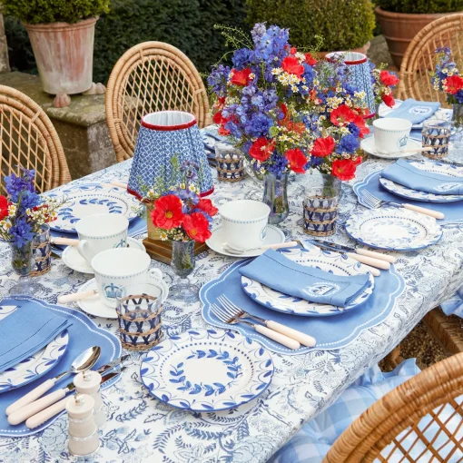 Mrs. Alice Elizabeth Blue Garland Starter Plate< Starter Plates